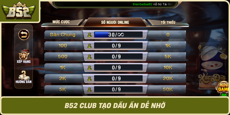 B52 Club Tao Dau An De Nho