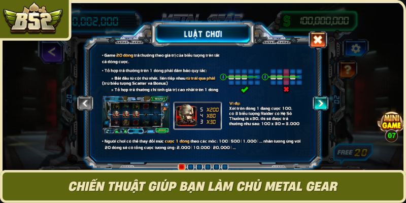 Chien Thuat Giup Ban Lam Chu Metal Gear