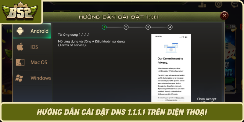 Huong Dan Cai Dat Dns 1 1 1 1 Tren Dien Thoai