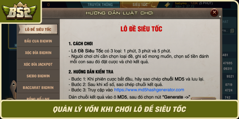 Quan Ly Von Khi Choi Lo De Sieu Toc