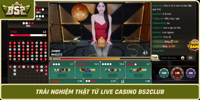 Trai Nghiem That Tu Live Casino B52Club 1